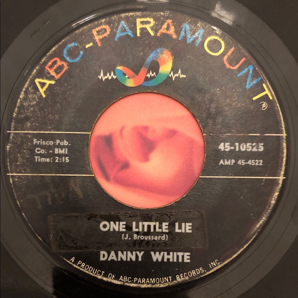 Danny White Vinyl 45 Record One Little Lie/Loan Me A Handkerchief ‘64